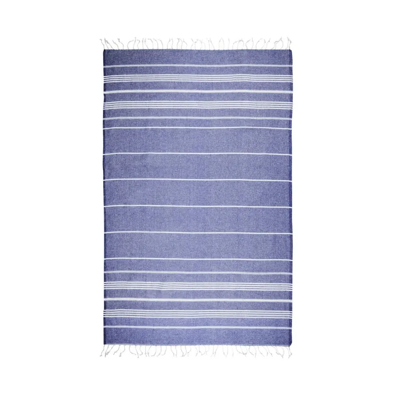 Darmowy zwrot Ciemnoniebieski ręcznik kąpielowy hammam Kate Louise Classic, 180x100 cm Bonami