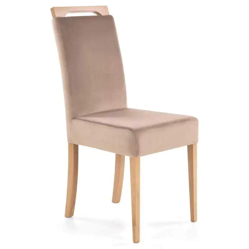 Oferta limitowana Krzesło CLARION jasny brąz + dąb miodowy