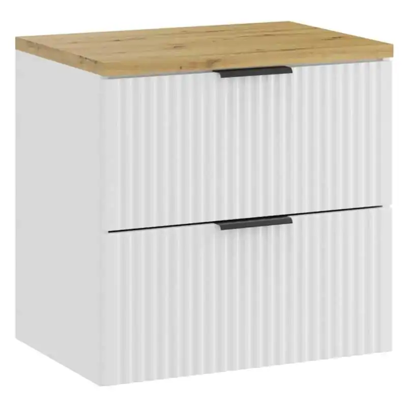 Szafka 60cm z blatem ADEL WHITE Bezpieczna płatność