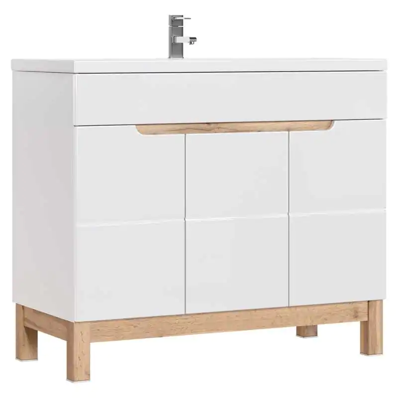 Szafka pod umywalkę 100cm 3 drzwi BALI WHITE Zamów dziś