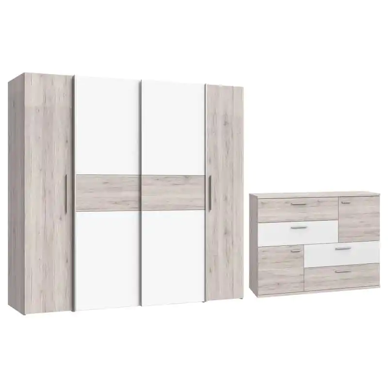 Zestaw szafa + komoda NARAGO 2 Oferta limitowana