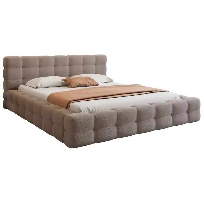 Łóżko Tapicerowane Amaro 140x200 Brązowe Premium Ograniczona ilość